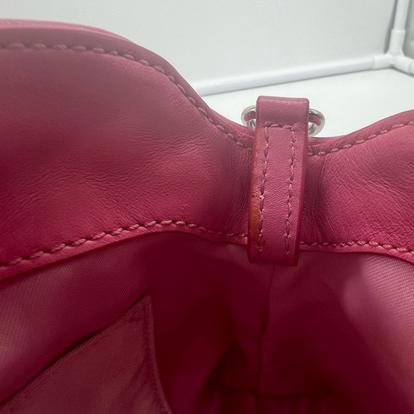 COACH VINTAGE Y2K F42839 Hot Pink Signature Turnlock Large Wristlet Small Purse - Picture 14 of 17